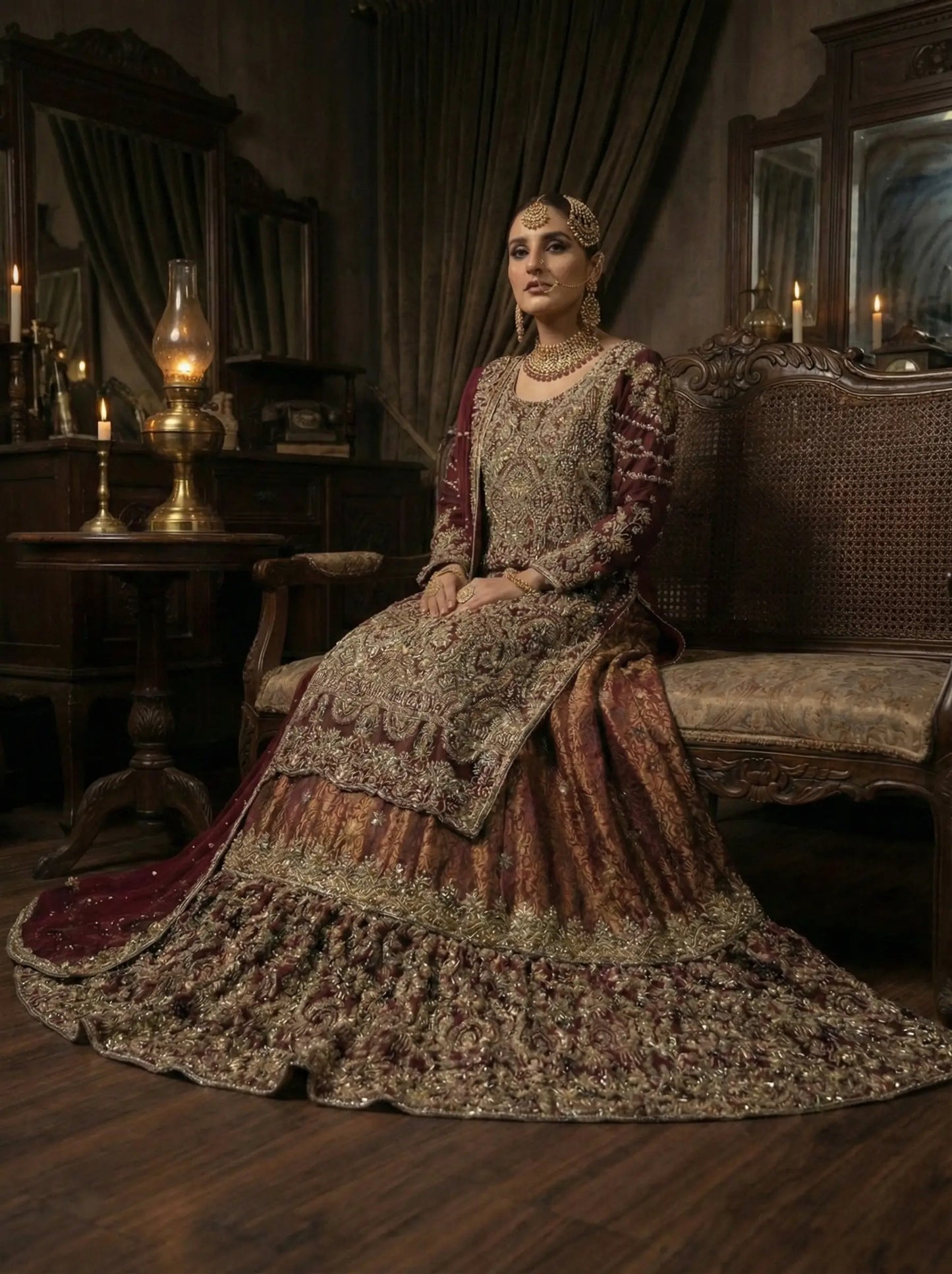 Embroidered Handmade Bridal Lehanga