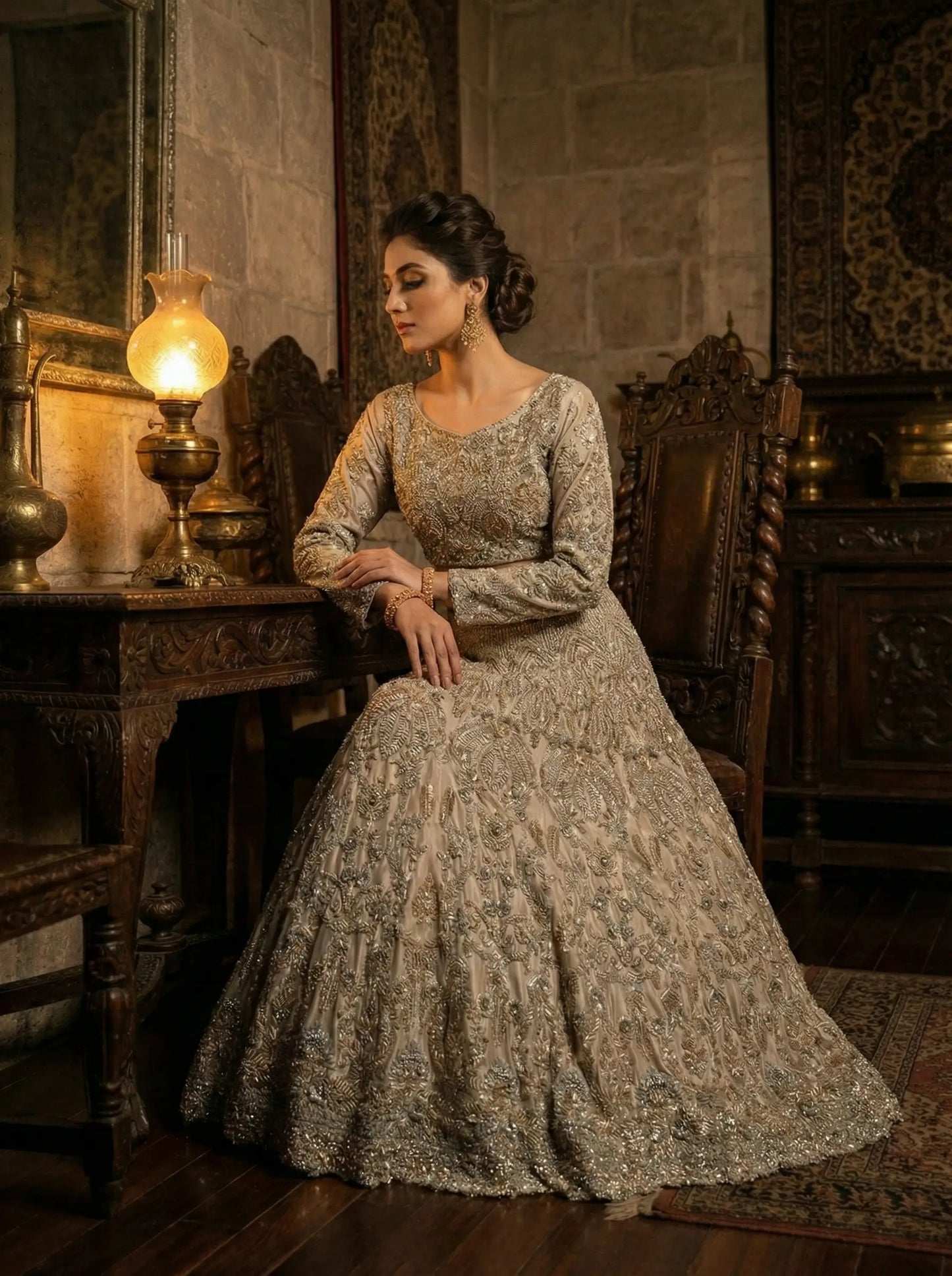 Embroidered Handmade Bridal Lehanga