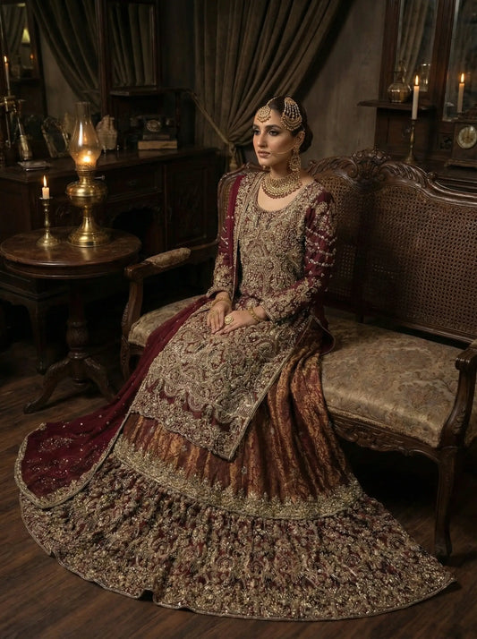 Embroidered Handmade Bridal Lehanga
