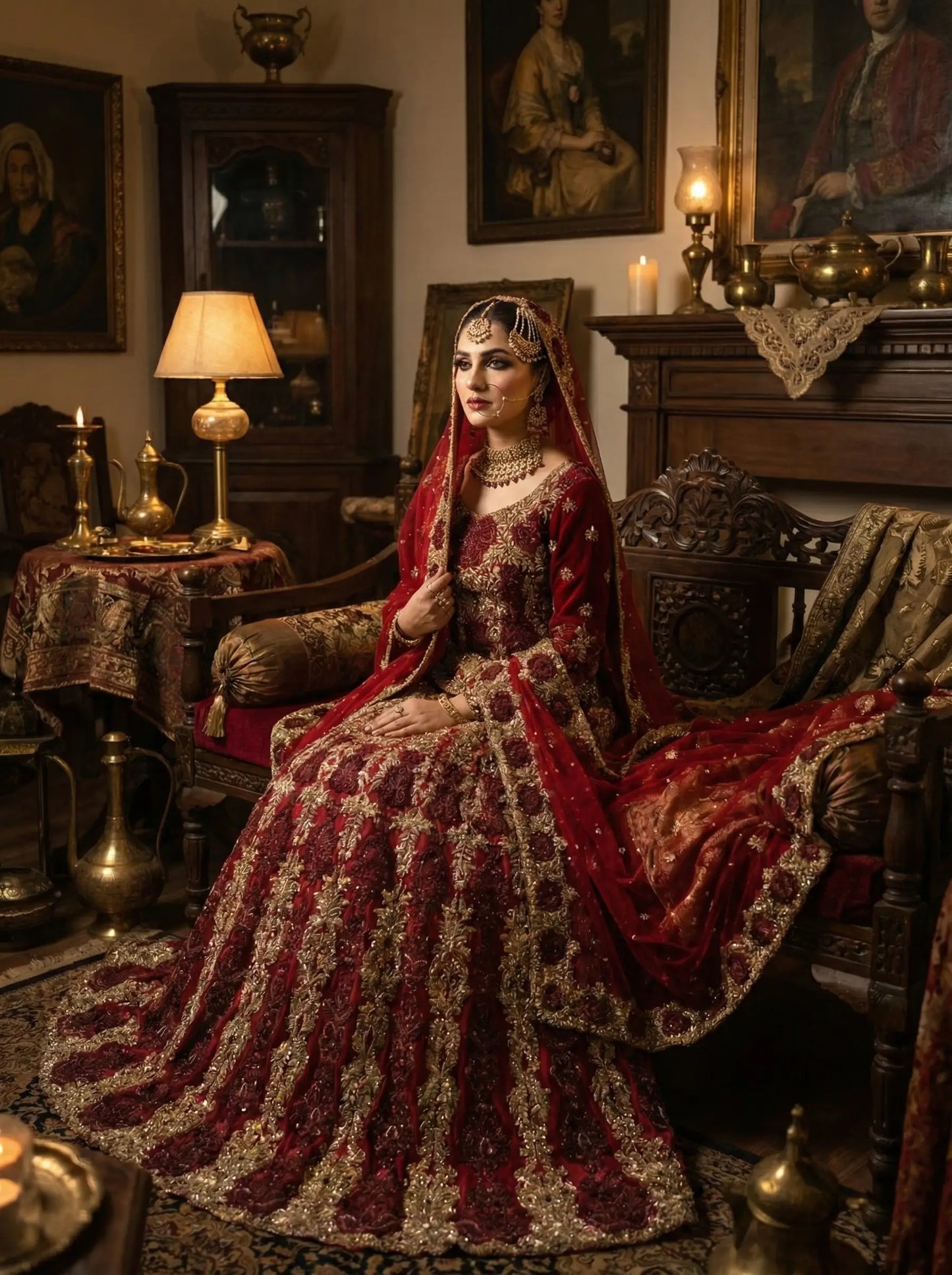 Embroidered Handmade Bridal Lehanga